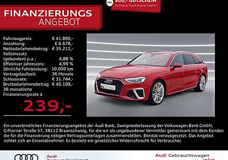 Audi A4 Avant 40 TFSI S line LED NAVI AHK ACC B&O 19"