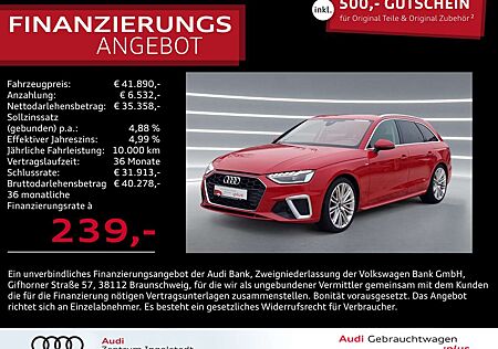 Audi A4 Avant 40 TFSI S line LED NAVI AHK ACC B&O 19"