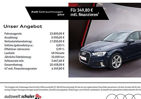 Audi A3 Sportback 40 2.0 TFSI quattro S-tronic sport Navi