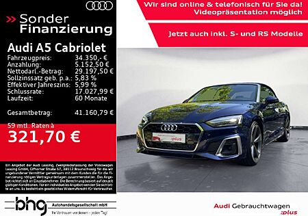 Audi A5 Cabrio 35 TFSI S-line LED/AHK/Navi/Assist/uvm