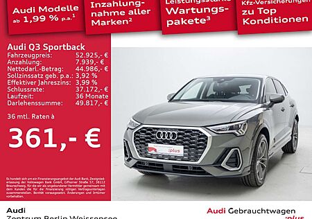 Audi Q3 45 TFSI S-TRO*QUA*S-LINE*AHK*STAND*