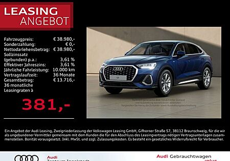 Audi Q3 Sportback 35 TFSI S line LED AHK ACC NAVI 18"