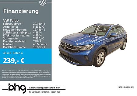 VW Taigo Volkswagen 1.0 TSI Life #LED #AppConnect #Einparkhilf
