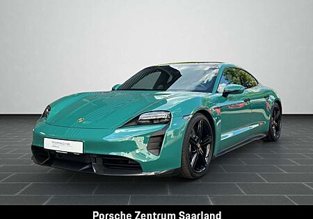 Porsche Taycan Turbo S PTS Smyrnagrün,Sitzbel.