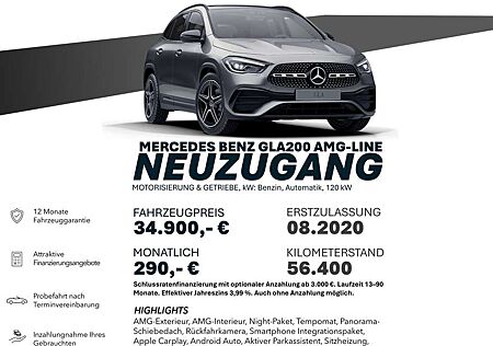 Mercedes-Benz GLA 200 AMG-LINE/NIGHT/TEMPOM/RÜCKFAHRK/SCHIEBED