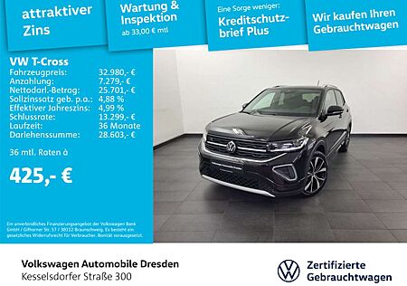 VW T-Cross Volkswagen 1.5 l TSI DSG R-Line *NAVI / REAR VIEW*