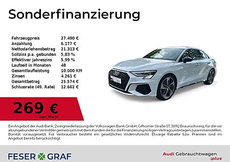 Audi A3 Limousine S line 35TFSI Navi+/B&O/Matrix/HUD/Kamer