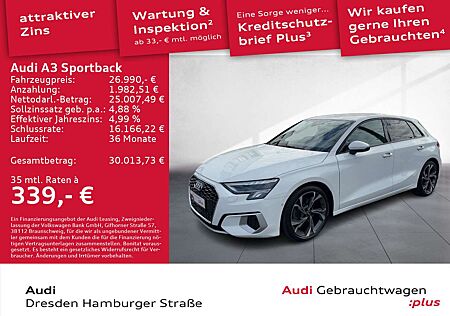 Audi A3 35 TFSI Advanced LED Navi AHZV