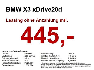 BMW X3 xDrive20d *SPORTSITZE.AHK.ACC.LiveCockProf.*