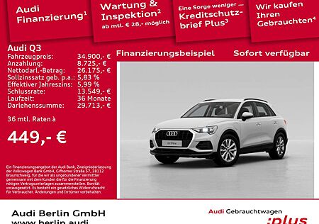Audi Q3 45 TFSI e S tr. SITZHZG RFK PDC NAVI VIRTUAL