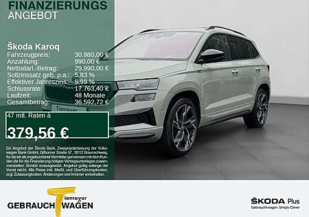 Skoda Karoq 2.0 TSI DSG 4x4 SPORTLINE AHK MATRIX NAVI