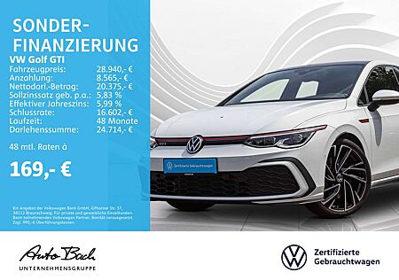 VW Golf GTI Volkswagen Golf VIII GTI 2.0 TSI DSG, LED-Matrix, Rückfahrk