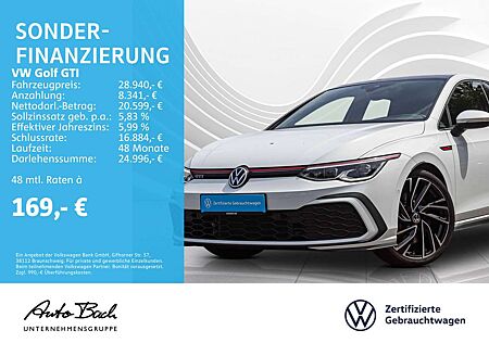 VW Golf GTI Volkswagen Golf VIII GTI 2.0 TSI DSG, LED-Matrix, Rückfahrk