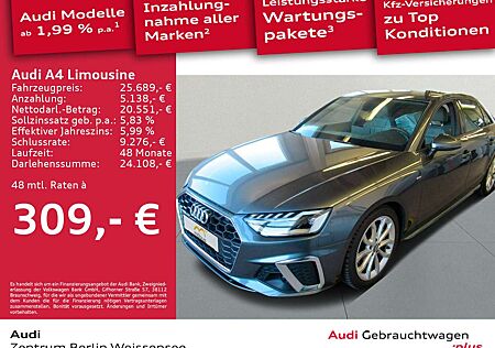 Audi A4 40 TDI S-TRO*S-LINE*LED*NAVI*LEDER*