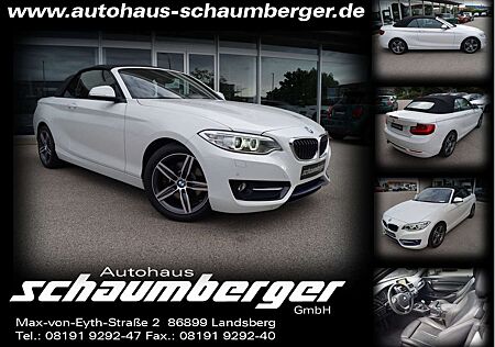 BMW 220i 220 Cabrio Sport Line *Navi*Leder*Xenon*1.Hd