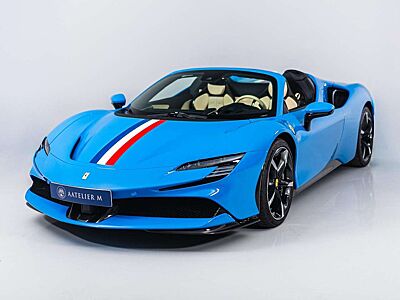 Ferrari SF90 Spider Carbon, Lift, JBL, Stripes