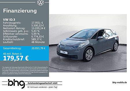 VW ID.3 Volkswagen Performance Pure #LED #NAVI #BATTERIEZERTIF
