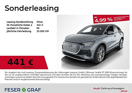 Audi Q4 e-tron gebraucht kaufen Audi Q4 e-tron Sportback e-tron 35 S line/AHK/Kamera/Matrix/Alu21