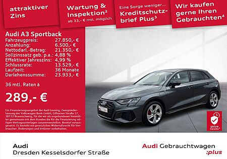 Audi A3 45 TFSI e S line LED Navi PDC DAB