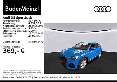 Audi Q3 35 TDI S tronic S line Carplay SHZ