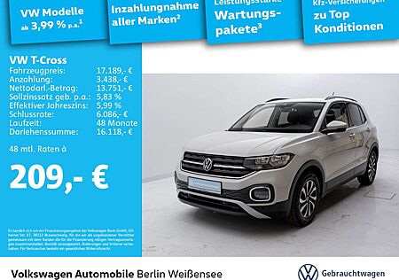VW T-Cross Volkswagen Active 1.0 TSI*CARPLAY*VC*6-GANG*LED*SHZ
