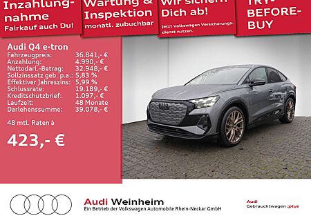 Audi Q4 e-tron Sportback 35 Black-Paket Navi Kamera u