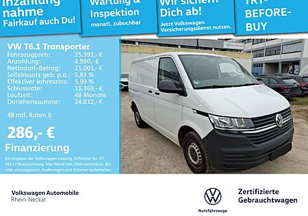 VW T6 Transporter Volkswagen T6.1 Transporter T6.1 Kasten 2.0 TDI Klima AHK PDC uvm