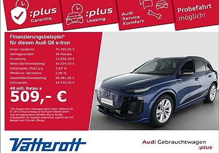 Audi Q6 e-tron gebraucht kaufen Audi Q6 e-tron Q6 performance edition one blue HUD AHK Luftfed.