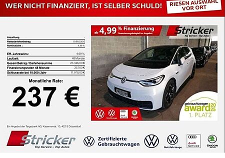VW ID.3 Volkswagen 1st 150/58 237,-ohne Anzahlung Navi ACC LED-Matri