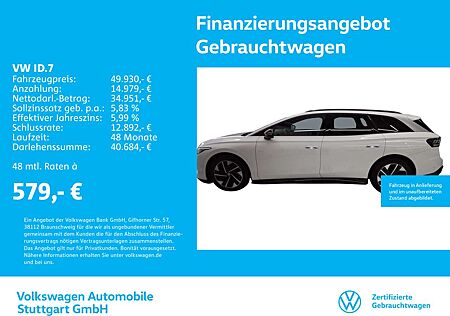 VW ID.7 Volkswagen Tourer Navi Kamera LED AHK ACC SHZ