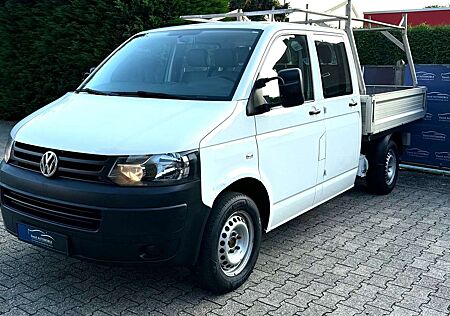 VW T5 Volkswagen PRITSCHE DOPPELKABINE 1HAND LANG LEDER SHEFT 6SITZ