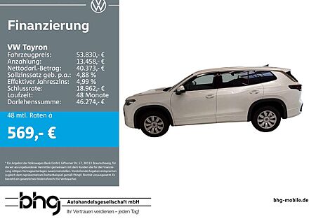 VW Tayron Volkswagen 2.0 TDI 4MOTION DSG Life #AHK #Standheizu