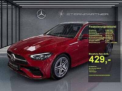 Mercedes-Benz C 200 d T AMG+MBUX+PANO+DISTRONIC+TOTW+360°+AHK