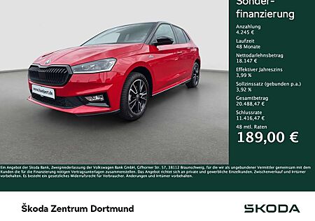 Skoda Fabia 1.0 MONTE CARLO CAM ACC NAVI ALU SITZHEIZ.