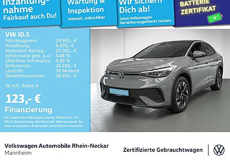 VW ID.5 Volkswagen Pro 128/77 AHK Wärmepumpe ACC Lane Assist u