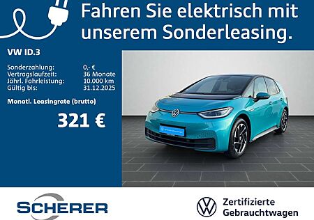 VW ID.3 Volkswagen Pro 58 kWh ACC+Pano+HuD+Kamera+Navi+App+Sit