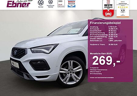 Seat Ateca FR 1.5TSI DSG ACC+KAMERA+KEYLESS+NAVI+APP+LED+18 A