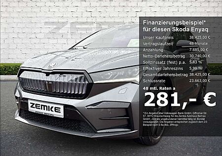 Skoda Enyaq RS Lounge HUD AHK-klappbar Navi Digitales Cockpit