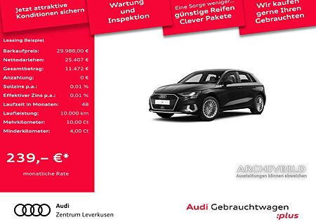 Audi A3 Sportback 35 TFSI advanced VIRT LED SHZ PD