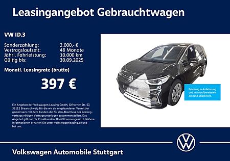 VW ID.3 Volkswagen Pro Navi Kamera Stdhzg ACC AHK LED SHZ