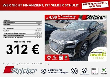 Audi Q4 e-tron 40 S-Line Sportback 312,-ohne Anzahlung Navi Kame