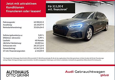 Audi A4 Avant 40 TDI quattro S line Leder