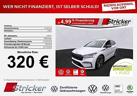 Skoda Enyaq gebraucht kaufen Skoda Enyaq iV60 Sportline 320,-ohne Anzahlung Matrix Kamera