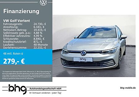 VW Golf Variant Volkswagen 1.5 TSI OPF Life ACC-Front-Lane-Ass