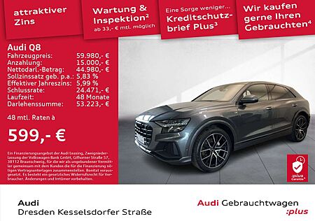 Audi Q8 50 TDI Q.AHZV Kamera LED Navi Pano