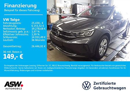 VW Taigo Volkswagen Life 1.0 TSI DSG LED Navi RFK ACC SHZ