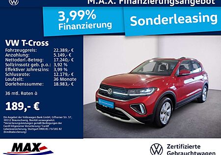 VW T-Cross Volkswagen 1.0 TSI LIFE IQ.LIGHT+NAV+KAMERA+ACC+ALU