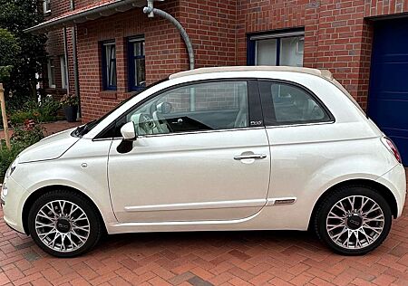 Fiat 500C Lounge Sonderlackierung FUNK-WEISS Perleffekt