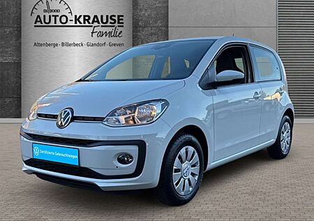 VW Up Volkswagen ! Basis 1.0 EU6d move Klima weiß Radio Bluetooth