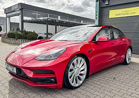 Tesla Model 3 Performance Dual Brabus KW Gewinde Weiße Sitze